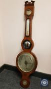 A Victorian mahogany cased barometer