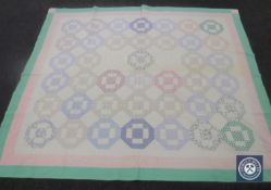 A 1920's American patchwork quilt,