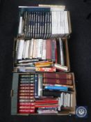 Three boxes of books relating to railways and transportation