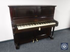 A mahogany cased overstrung piano by Bell of London