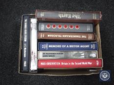 A box of eight Folio Society volumes -