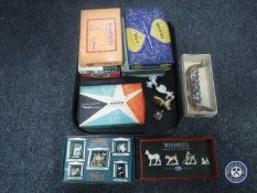 Nine sets of Wade Whimsies in original boxes and a boxed Wade Whimsie Viking Boat vase