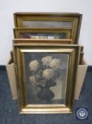 A box of continental pictures and prints