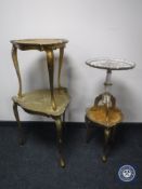 A nest of three shaped,