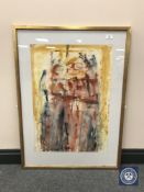 Donald James White : Minewater Hauxley, watercolour, 71 cm x 50 cm, framed.