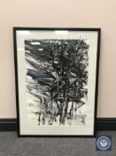 Donald James White : Jesmond Dene, monotype, 48 cm x 68 cm, framed.