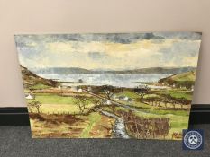 Donald James White : Lochranza, Arran, oil on board, 75 cm x 50 cm.