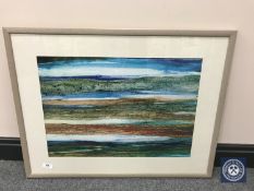 Donald James White : Hauxley Scars, laser print, 57 cm x 40 cm, framed.