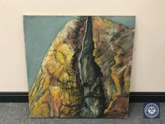 Donald James White : Kinlochhernie, oil on canvas, 84 cm x 84 cm.