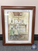 Donald James White : Fiddler's Arms, watercolour, 30 cm x 41 cm framed.
