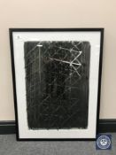 Donald James White : Polish Tower, monoprint, 46 cm x 66 cm, framed.