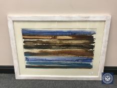Donald James White : Druiridge Series, watercolour, 78 cm x 48 cm, framed.