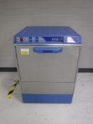 A stainless steel Classic H750 glass washer