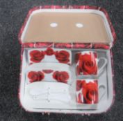 Fifty-four Paul Cardew Red Rose espresso gift sets,