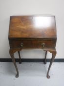 A walnut Queen Anne style writing bureau