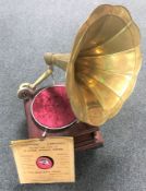A good retro 1930's His Masters Voice gramophone,