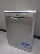 An Indesit dishwasher