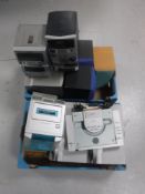 Four micro hifi system with speakers including JVC,