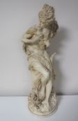 A plaster figure after Carrier Belleuse