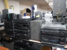 Three hifi systems; Toshiba,