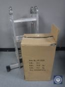 An aluminium multi purpose ladder and a de-humidifier