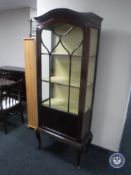 An early 20th century mahogany display cabinet