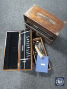 A mid 20th century seven drawer chest of hand tools and precision measures,