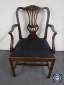 A Hepplewhite style dining chairs