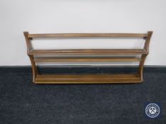 An Ercol plate rack