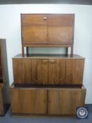 Three mid 20th century Danish double door cabinets