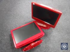 Two Marks & Spencers 19 inch LCD TV/DVD (one with lead and remote)