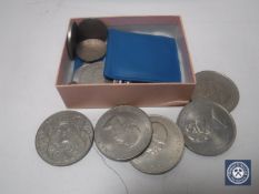 A collection of modern issue Crowns etc.
