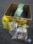 A box of various coins, £2 coins, decimal coin set etc.