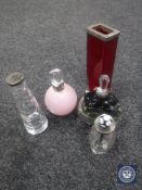 A silver mounted Waterford Crystal vase,