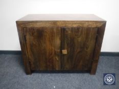 A contemporary double door cupboard