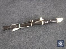 Three recorders to include two Allios together with a Yamaha Soprano recorder