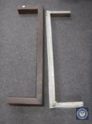 Two antique fire curbs