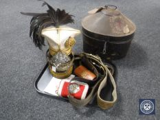 A Victorian and later British officer's lance cap of The Duke of Cambridge's Own The 17th Lancers,