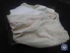 A pair of fully lined curtains,