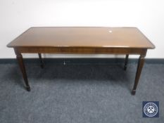 A walnut coffee table