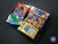 A tray containing boxed 20th century Batman figure, die cast Thunderbird 2,