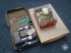 A tray of boxed snooker balls,