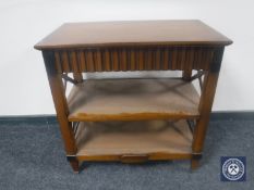 A continental mahogany side table