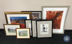 Various pictures and prints,