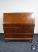 A mid 20th century continental mahogany bureau
