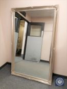 A Victorian style silvered overmantel mirror,