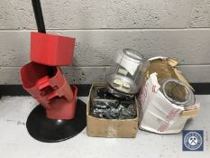 A quantity of sweet dispenser parts