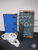 A table football table,