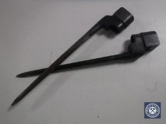 Two British Lee Enfield No.