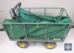 A metal trolley/barrow